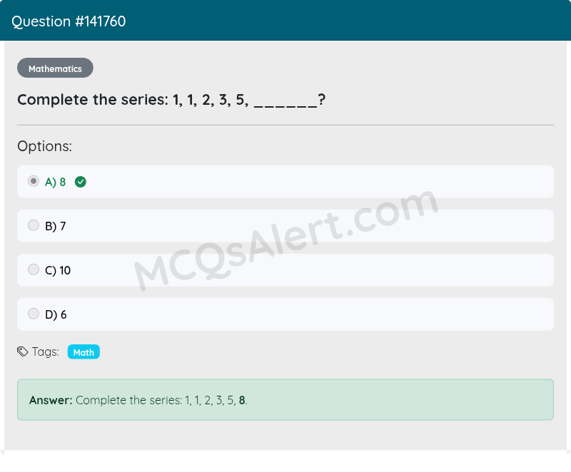 Question Screenshot
