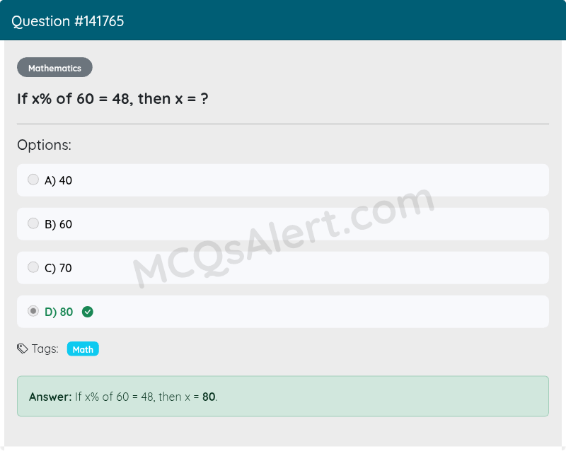 Question Screenshot