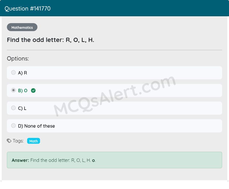 Question Screenshot
