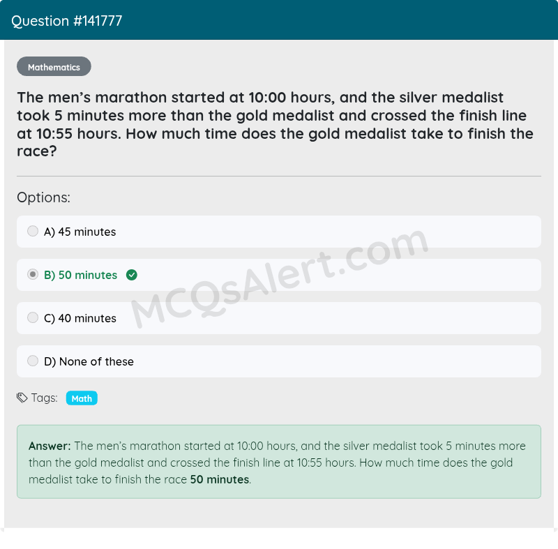 Question Screenshot