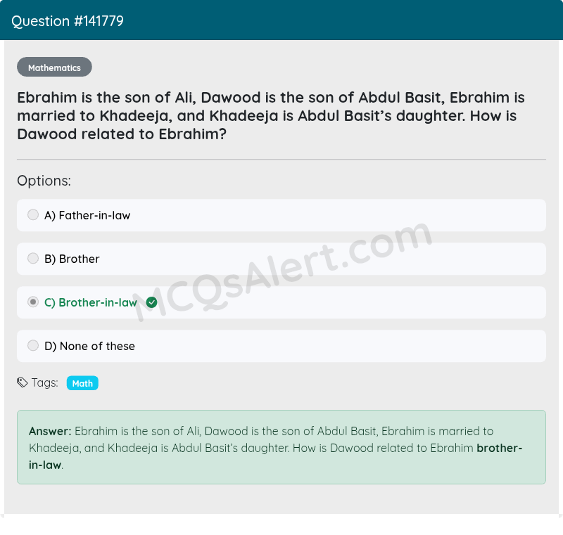 Question Screenshot