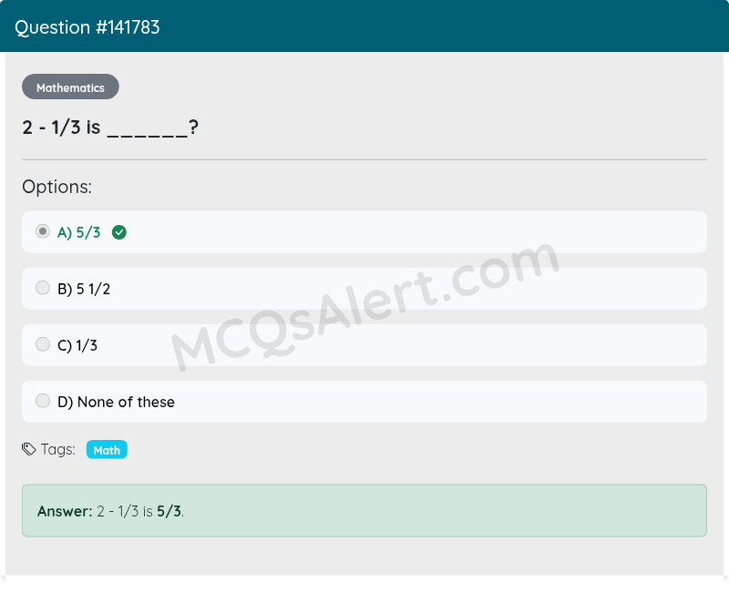 Question Screenshot