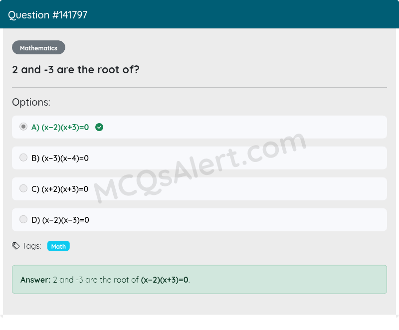 Question Screenshot
