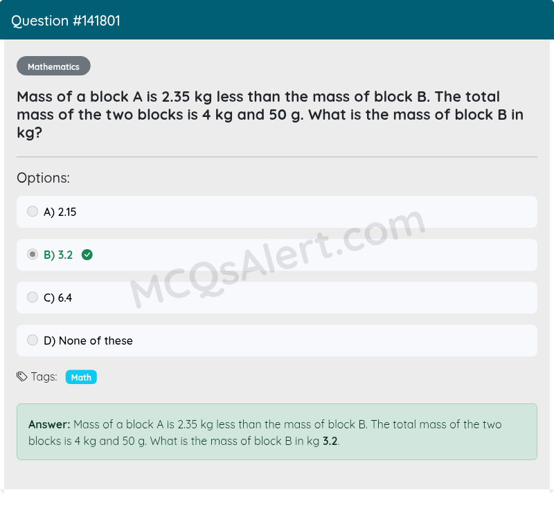 Question Screenshot