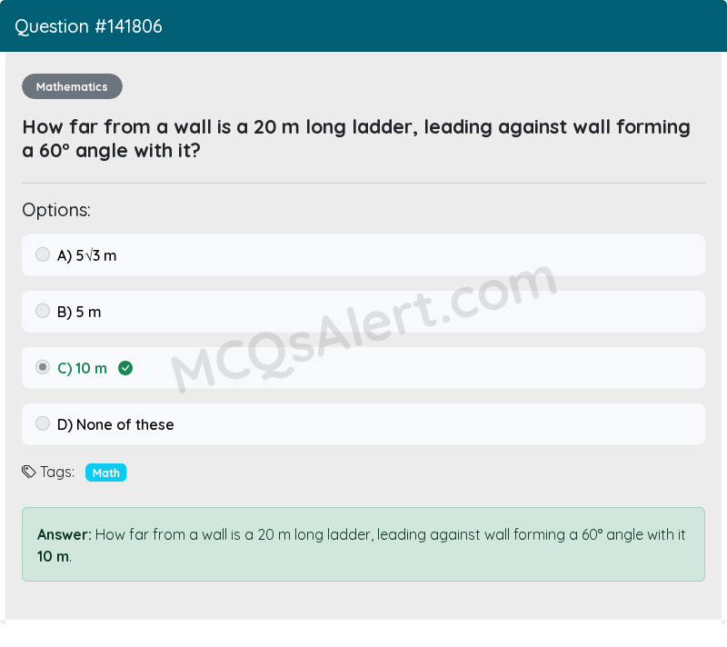 Question Screenshot