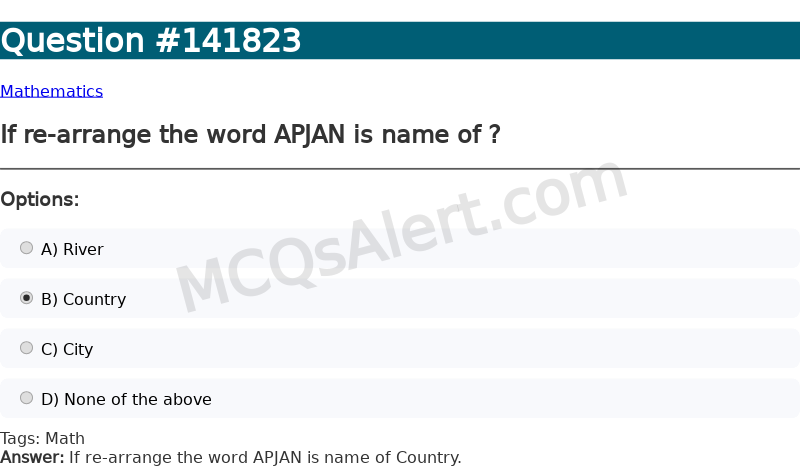 Question Screenshot