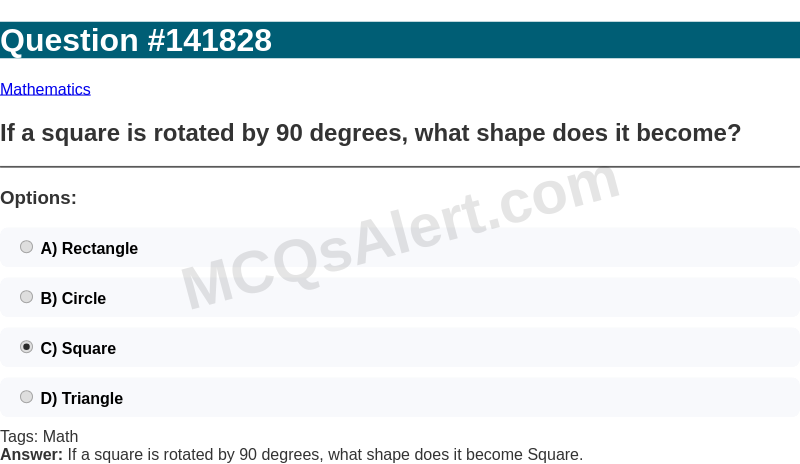 Question Screenshot