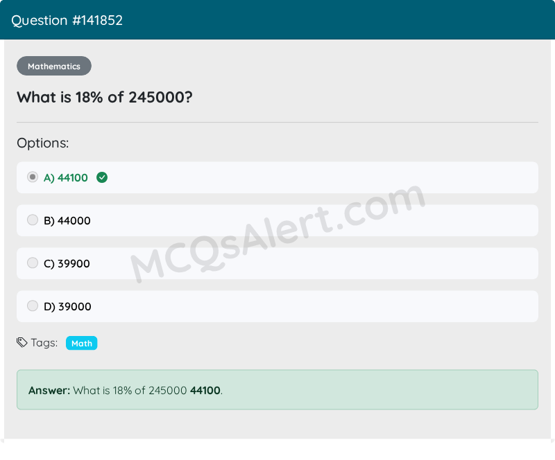 Question Screenshot
