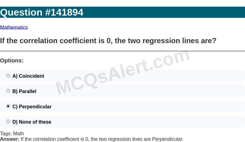 Question Screenshot