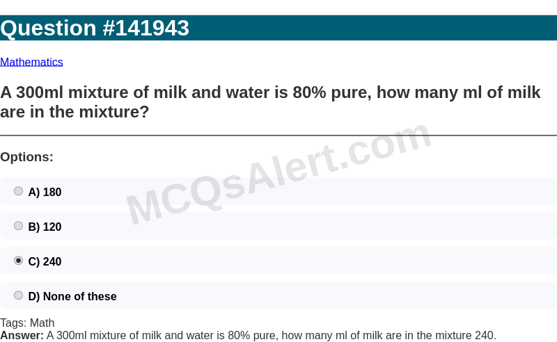 Question Screenshot