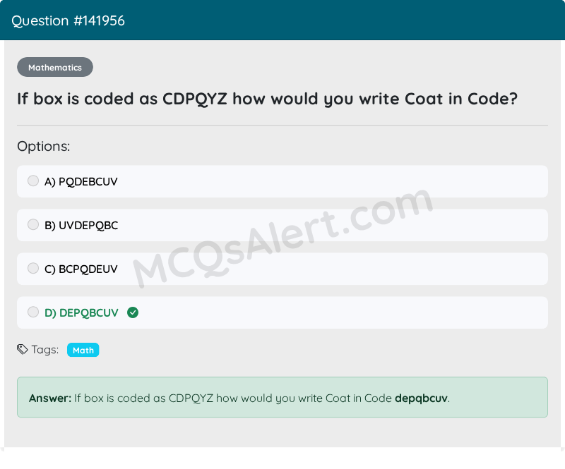 Question Screenshot