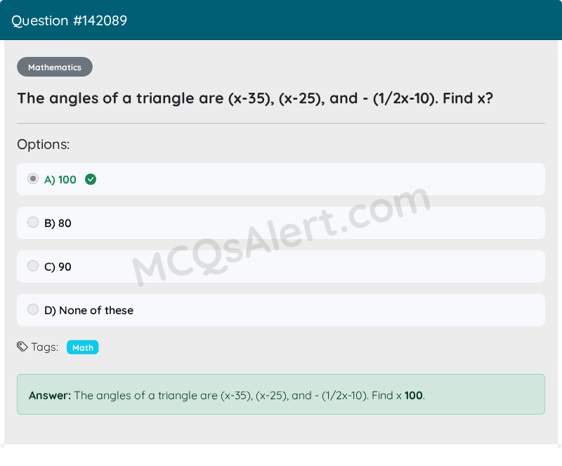 Question Screenshot