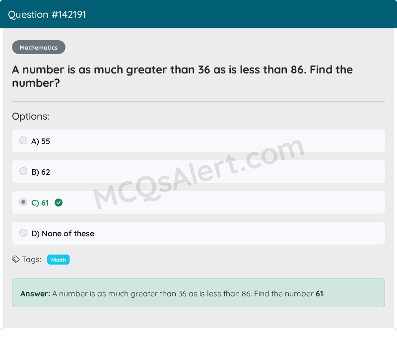 Question Screenshot