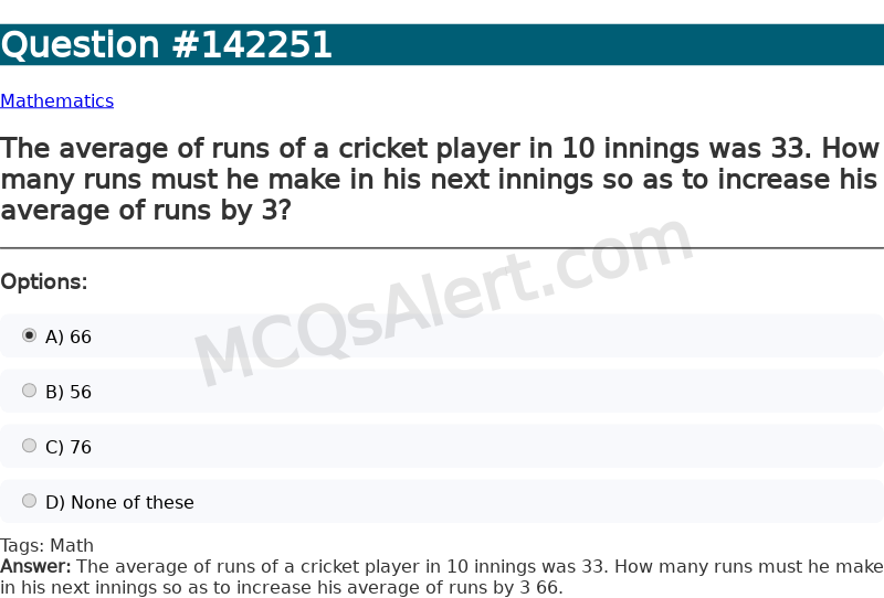 Question Screenshot