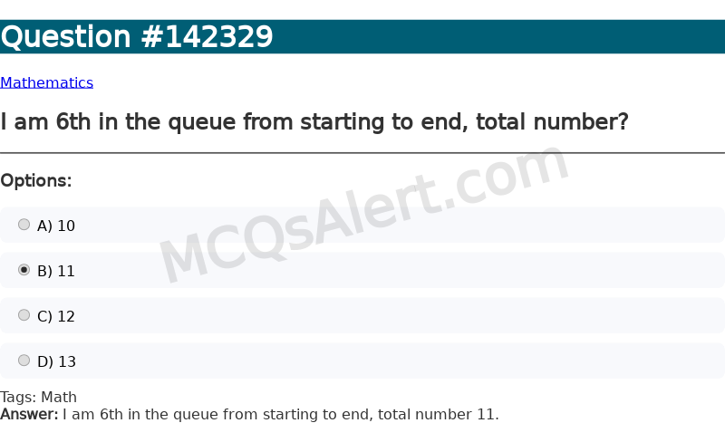 Question Screenshot