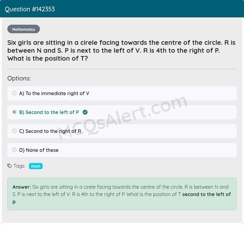 Question Screenshot