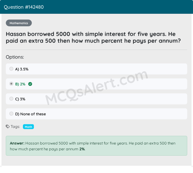 Question Screenshot