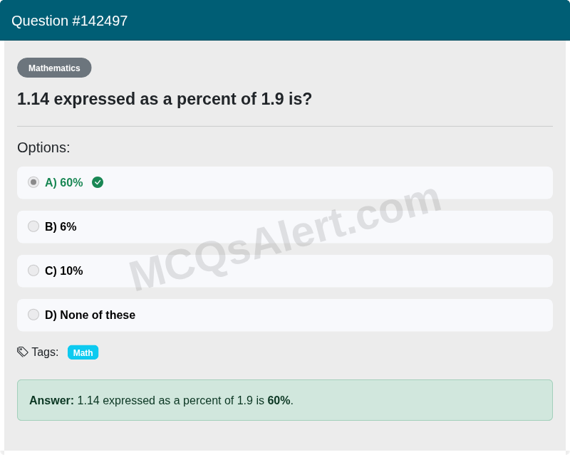 Question Screenshot