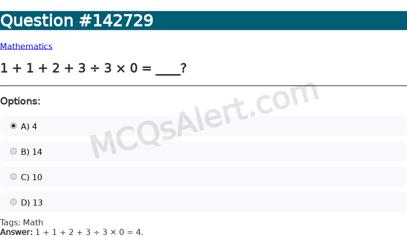 Question Screenshot