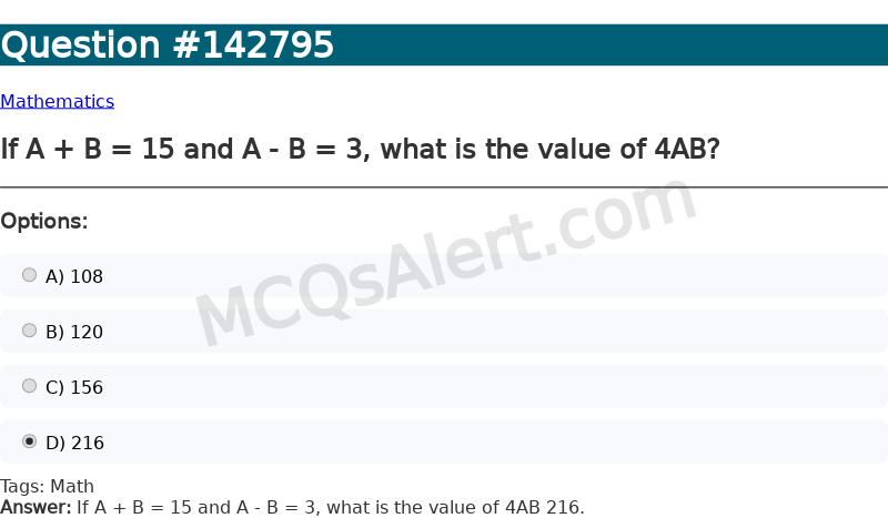 Question Screenshot