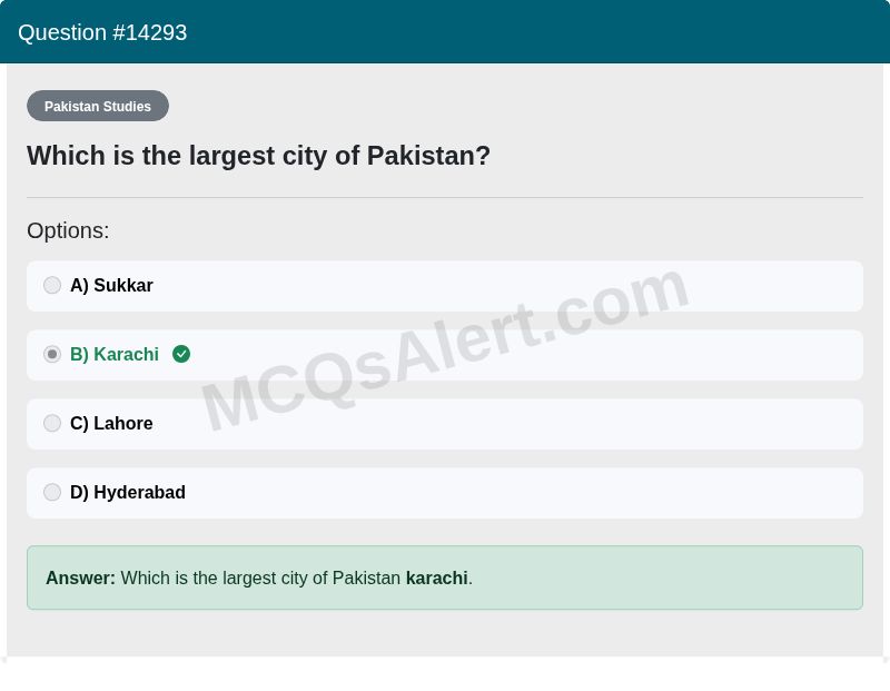Question Screenshot