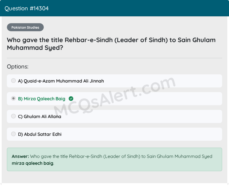 Question Screenshot