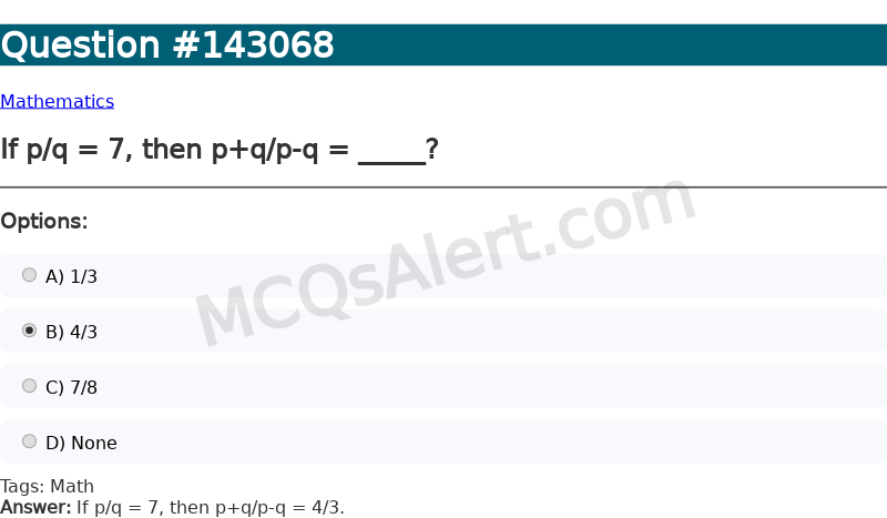 Question Screenshot