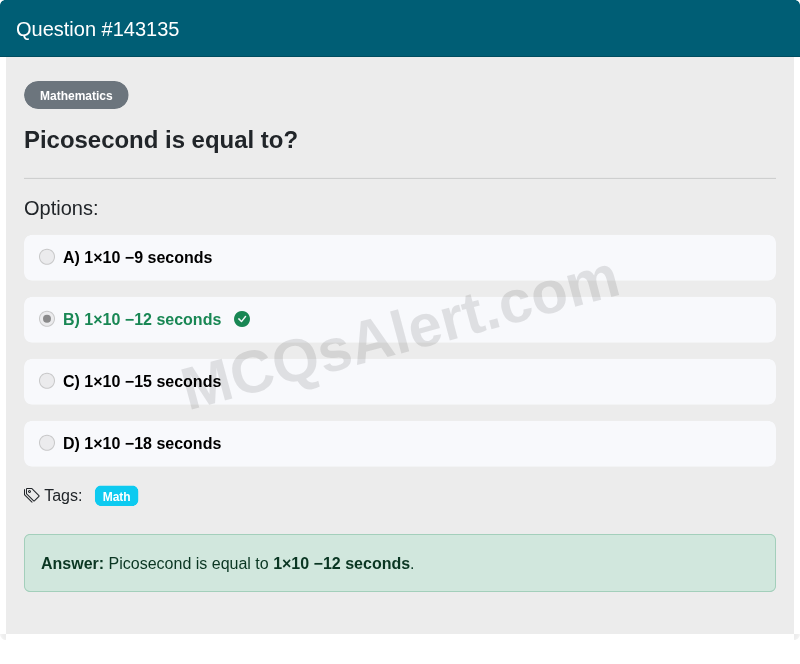Question Screenshot