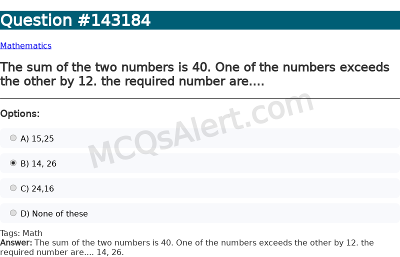Question Screenshot