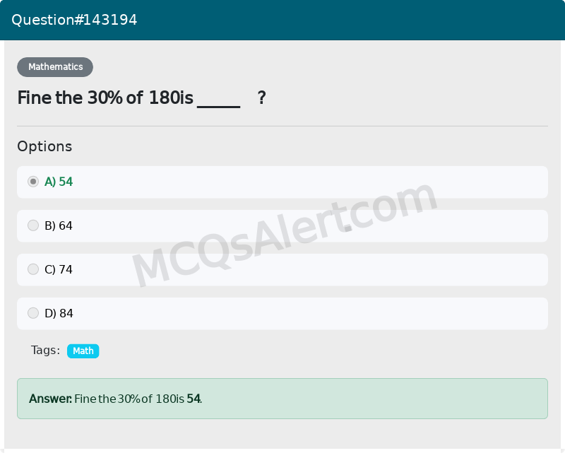 Question Screenshot