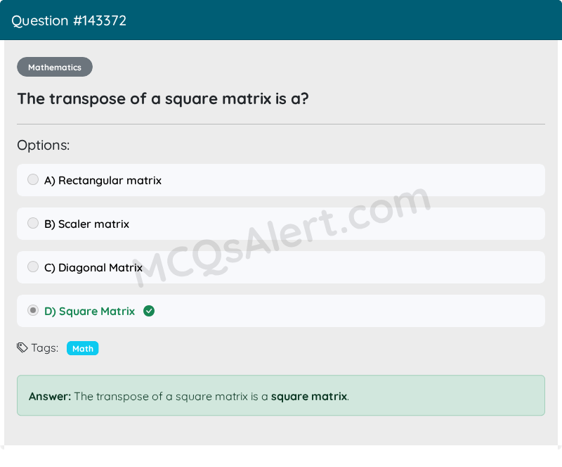 Question Screenshot