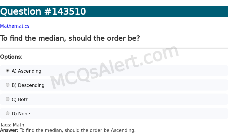 Question Screenshot