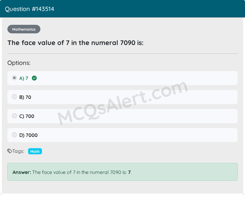 Question Screenshot