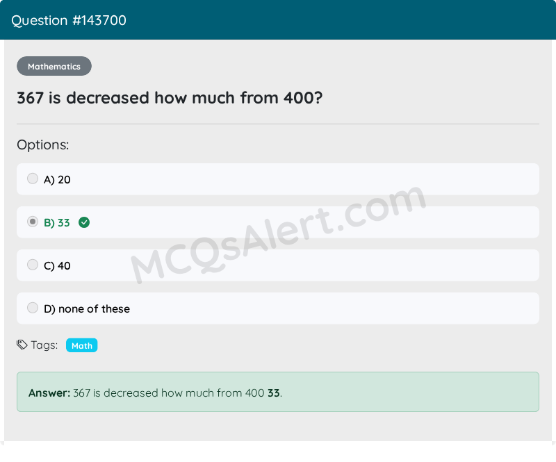 Question Screenshot