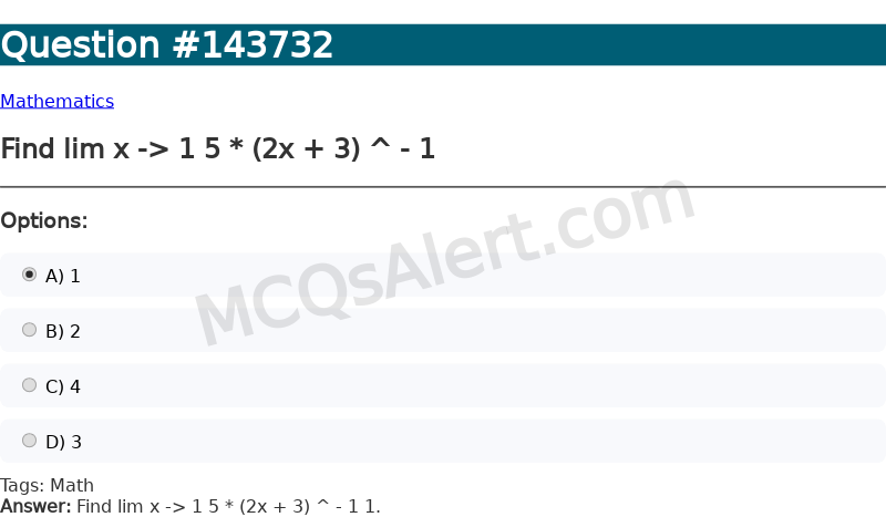 Question Screenshot