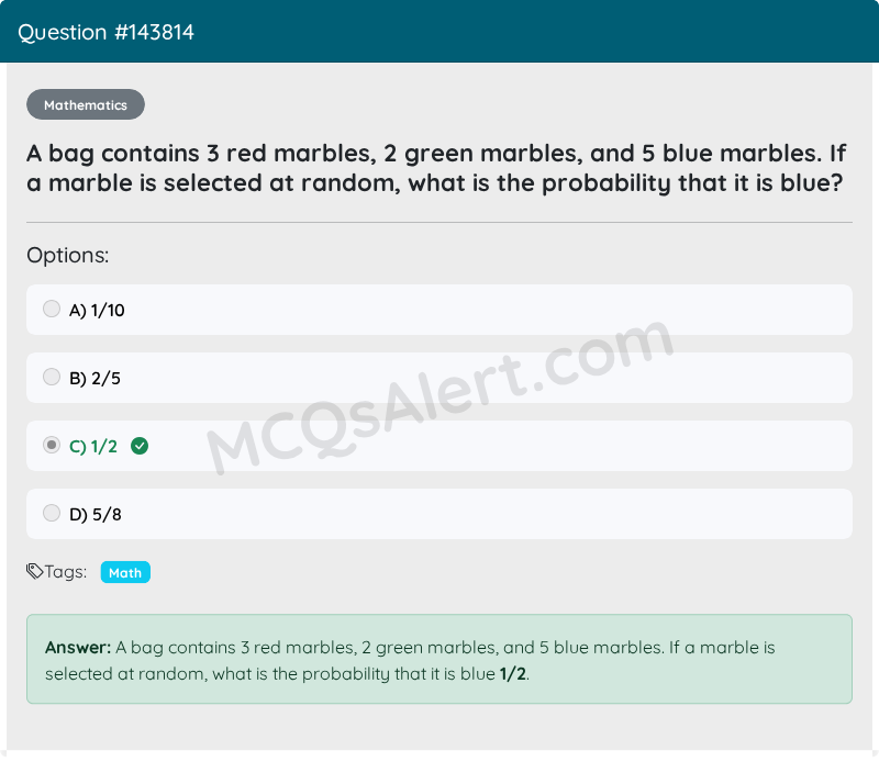 Question Screenshot