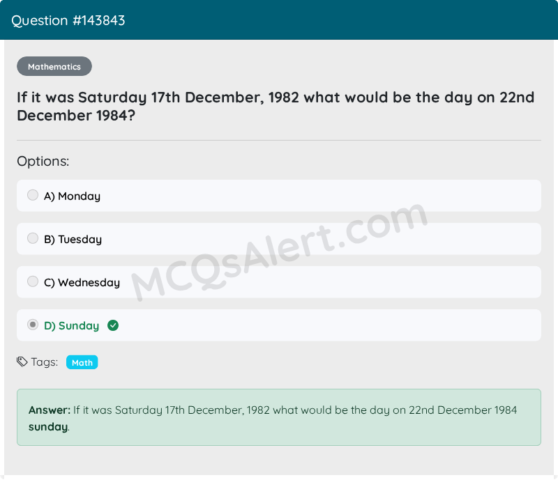 Question Screenshot