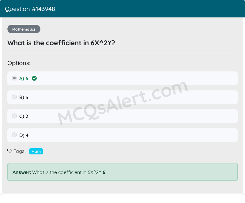 Question Screenshot
