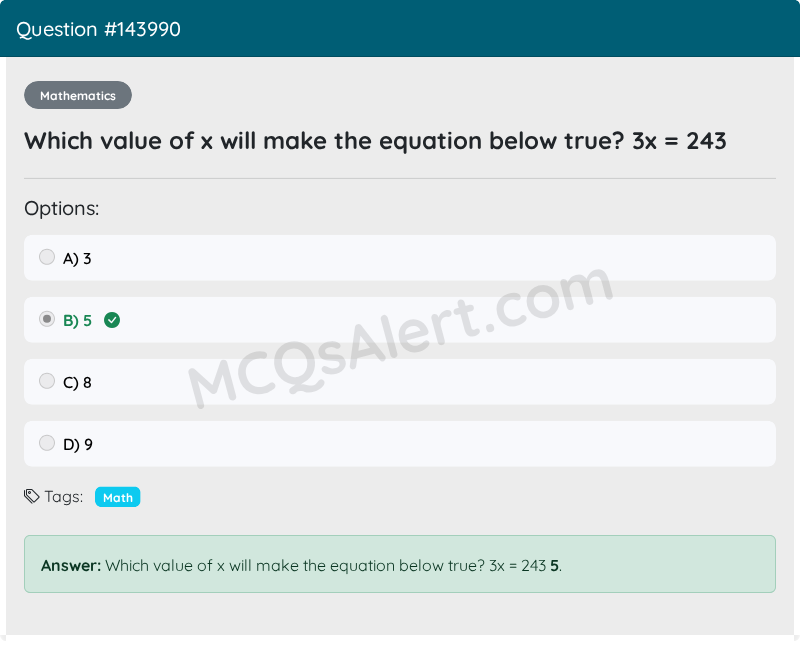 Question Screenshot