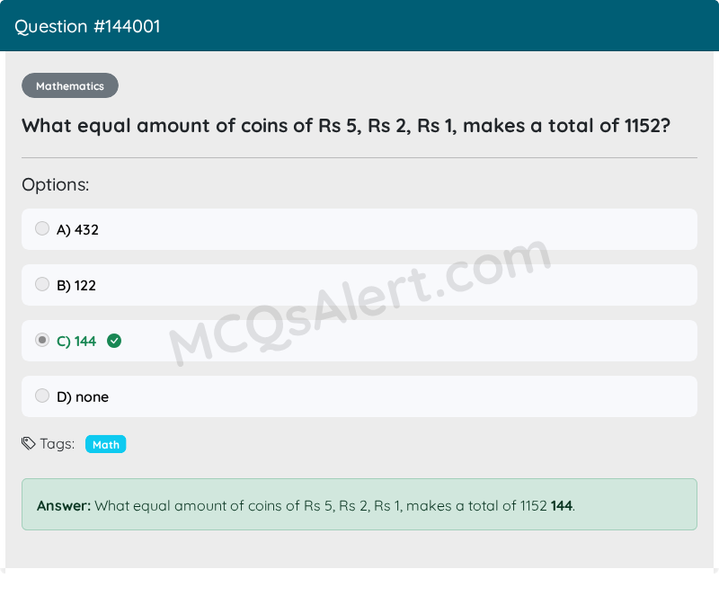 Question Screenshot