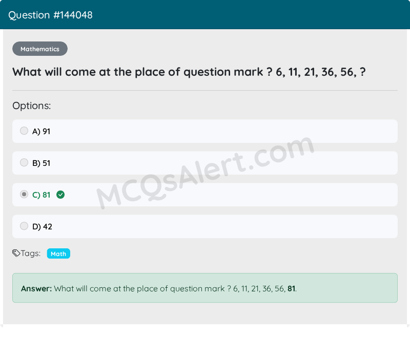 Question Screenshot