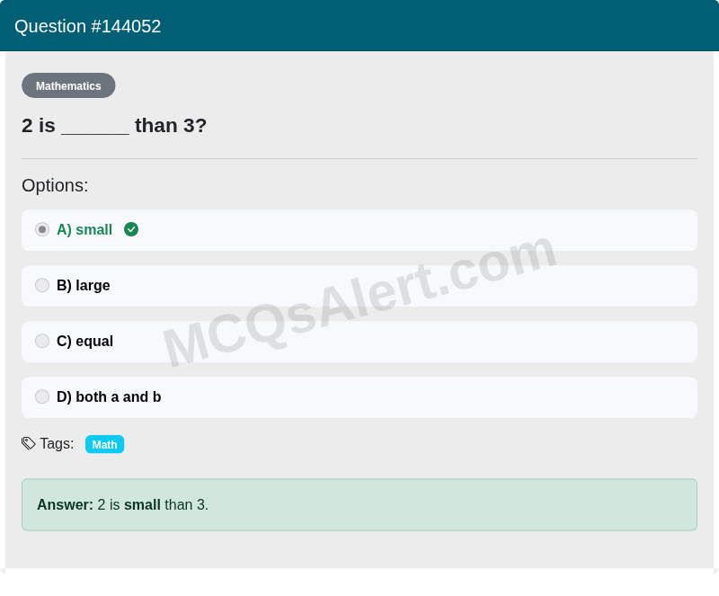 Question Screenshot