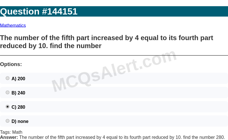 Question Screenshot