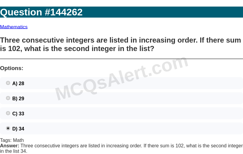Question Screenshot