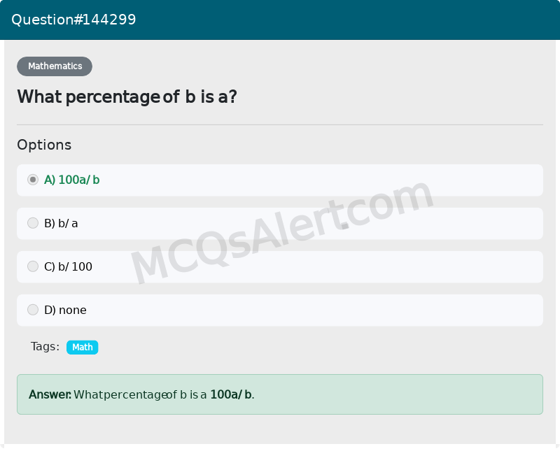 Question Screenshot