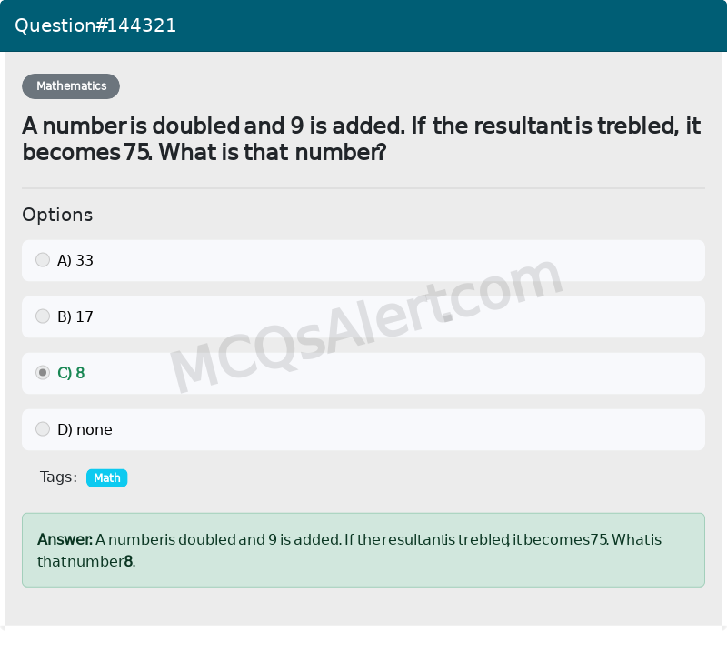 Question Screenshot