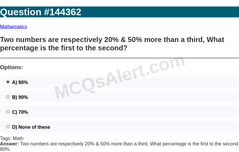 Question Screenshot