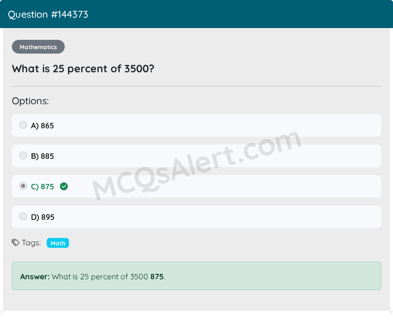 Question Screenshot