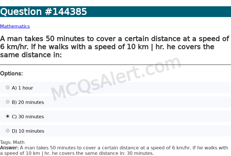 Question Screenshot