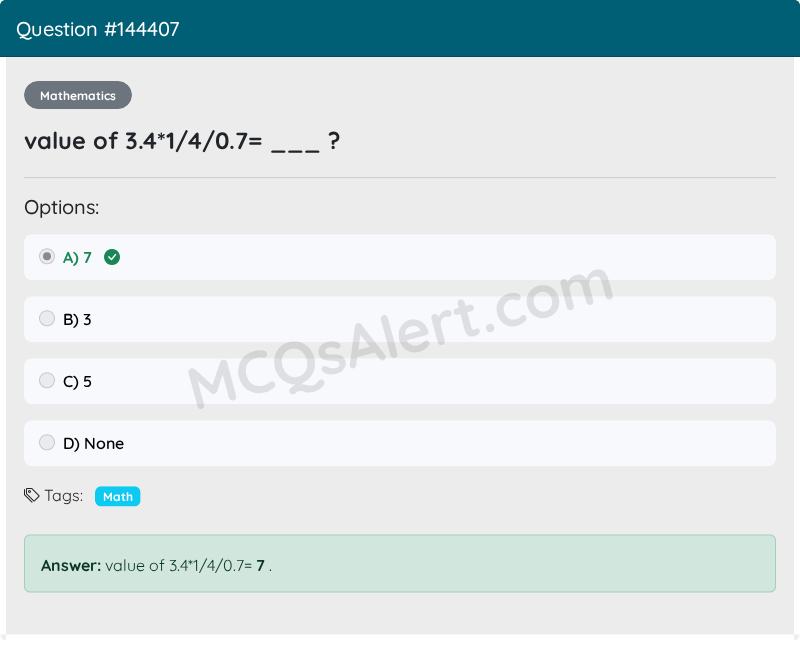 Question Screenshot